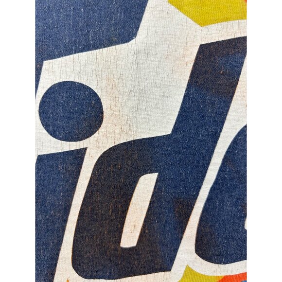 Vintage Tide Racing Team Tank Top M Orange Tie-Dye 100% Cotton Made In USA - Picture 10 of 11